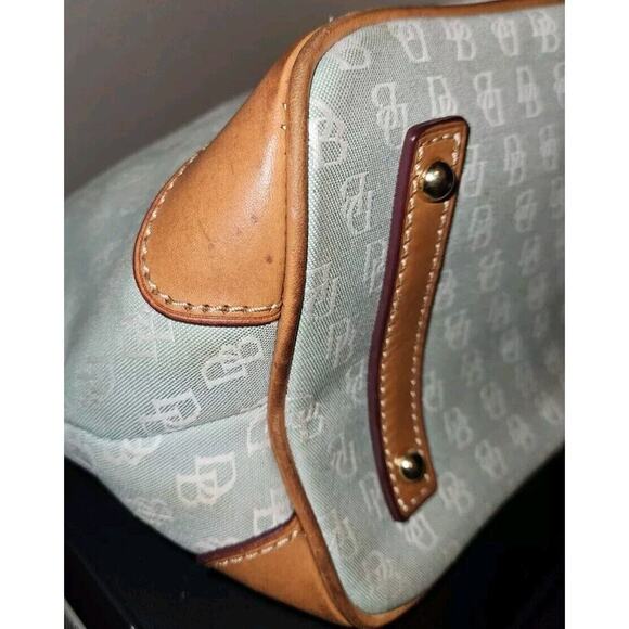 Dooney Bourke Charlie Satchel Canvas Crossbody Handbag Signature Logo Purse - Picture 11 of 16